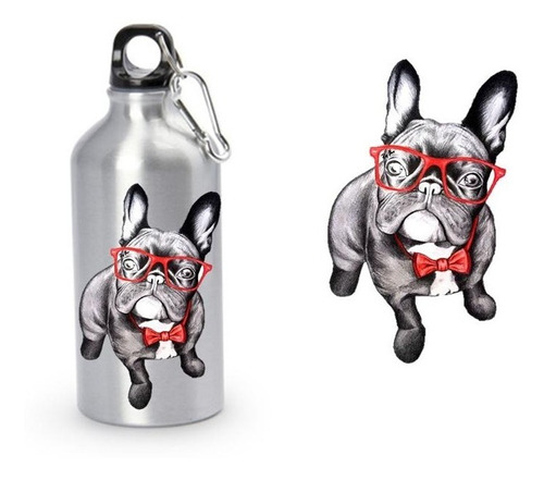 Termo Botilit Perro Pop Art Bulldog Bebidas Frias 