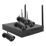 Kit Nvr De 4 Canales, Cámaras Cctv Para Exteriores Y 2 Megap