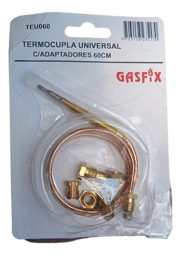 Termocupla Universal Con Adaptadores 60cm // Zimas Full