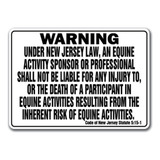 Nueva Jersey Equina Sesión Actividad Responsabilidad Adverte