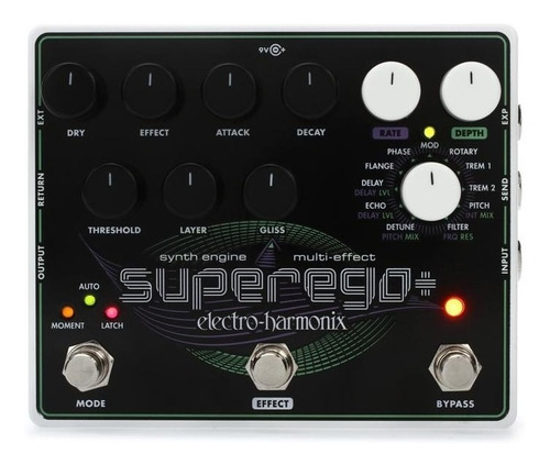  Pedal Electro-harmonix Superego Plus Synth Engine + Cable 