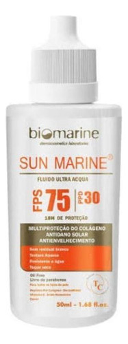 Biomarine Sun Marine Protetor Solar Fluido Acqua Fps75 50ml 