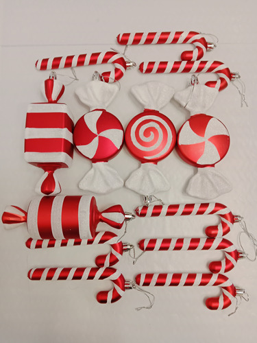 Adornos De Caramelos , Candy Cane Decoración De Navidad