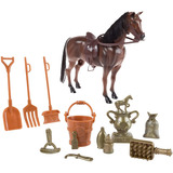 Caballo De Juguete Cafe Con Accesorios