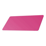 Desk Pad Padrão Couro Rosa Pink Feltro Costurado Básico