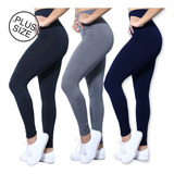 Kit 3 Calça Legging Plus Size  #cinturaalta  #custobeneficio