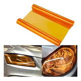 Vinilo Naranja / Ambar  Luces Ópticas Faros Auto Moto 