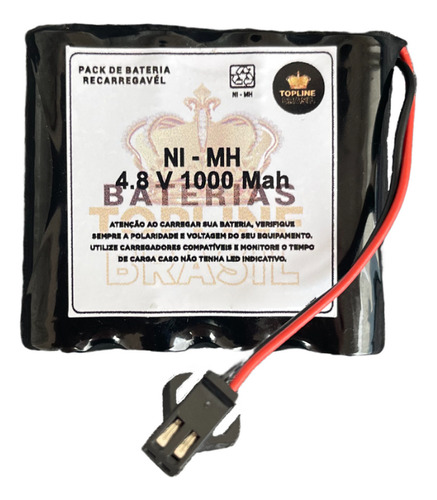 Bateria Reserva Lipo 4.8v 1000mah Para Carrinho Rc Original