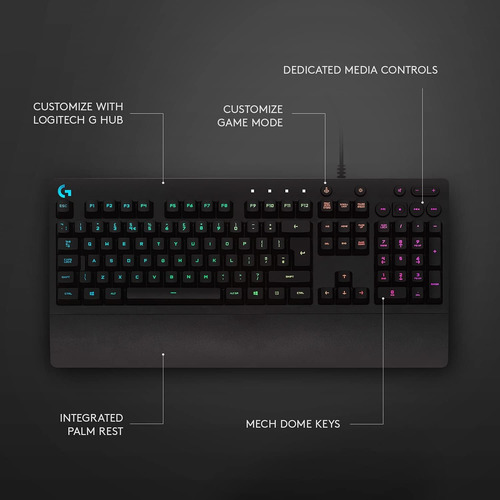 Teclado Gamer Logitech G213 Prodigy Rgb