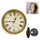 Reloj Secreto Oculto, Caja Fuerte De Pared, Vintage, Con Gra