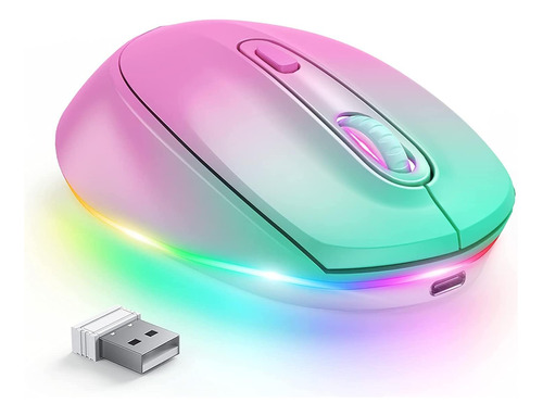 Mouse Seenda Wireless/rosa Gradiente