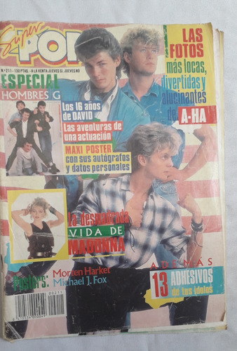 Revista Antigua * Super Pop * Nº 211 Madonna /faltan 2 Hojas