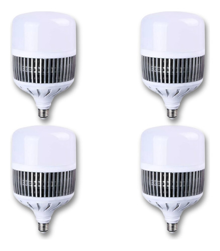 Lampara Galponera Led 100w 10500lm Fría 6500k X4 Unidades