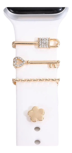 Charm Para Apple Watch Dije Adorno Correa Silicon Accesorio