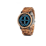 Reloj Madera Bobo Bird, Diseño Innovador, 4 Colores, Azul