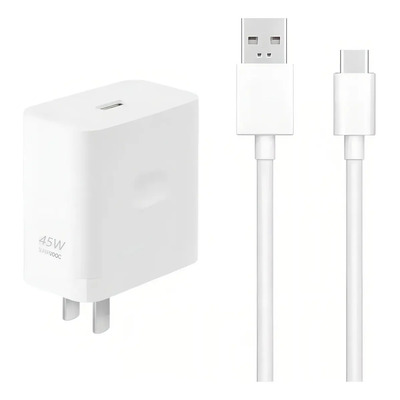 45w Cargador Supervooc Carga Rápida Cable Tipo C Para Oppo Realme Oneplus Color Blanco | MercadoLibre