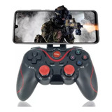 Control Gamepad Bluetooth Videojuegos Android Con Soporte