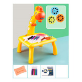 Lazhu Q Child Smart Giraffe Style Proyector Mesa Con Luz