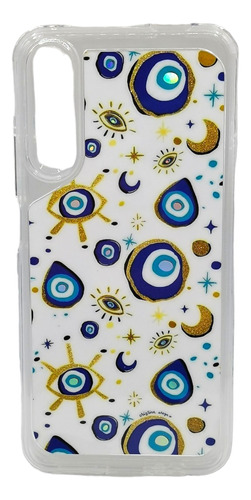 Funda Protector Flores Dama Mujer Huawei Y9s + Mica Curva 9d