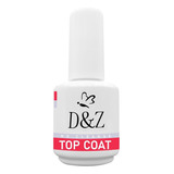 1x Selante Top Coat D&z - Porcelana Acrigel Profissional Cor Transparente