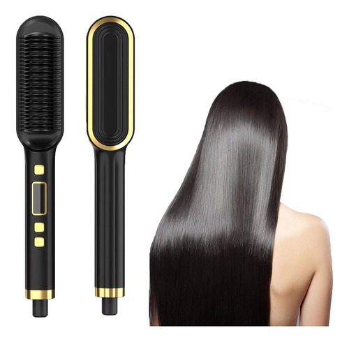 Cepillo Para Planchar Alaciar El Cabello Liso Pinza 2 Es 1