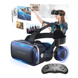 Gafas De Realidad Virtual 3d Vr Con Audífonos Y Gamepad R