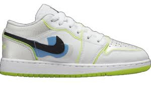 Jordan Retro 1 Low Blanco Y Verde Originales 