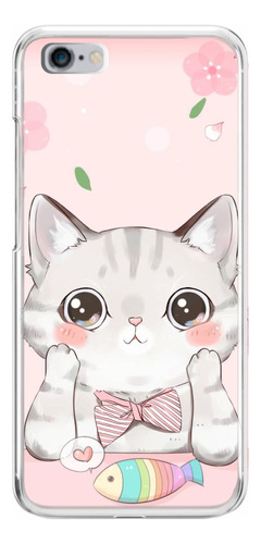 Capa Capinha De Celular Personalizada Gato Gatinho Love Fish