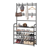 Zapatero Perchero Rack Organizador Ropa Closet Mueble Hogar 