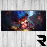 Cuadro De Heimerdinger Entrenador Dragones | Lol | Triptico