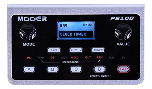 Mooer Pe100 Portátil Efectos De Guitarra