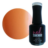 Gel Polish Color Naranjo Pastel X058 Nail Pro Permanente