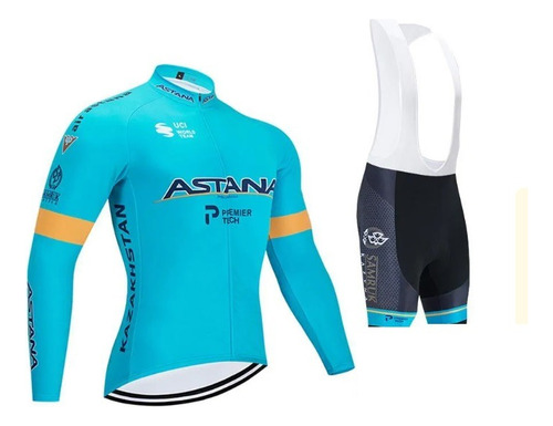 Uniforme Bicicleta Astana Miguel Angel Ciclismo Rutamtb Gel 