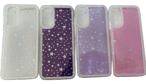 Funda Protector De Celular Con Brillos Olivia