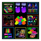 Set Fiesta Flúor Neón / Pack 1 Neón Flúor / Tiktok Brilla Uv