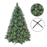 Arvore De Natal Pinheiro Nevada Luxo Verde 1,50m 260 Galhos