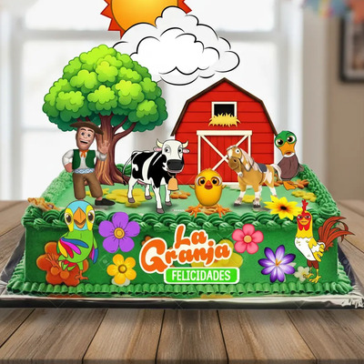 Decoracion Para Pastel La Granja De Zenon Cake Topper 16 Pzs | Meses sin interés