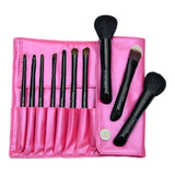 Make Up Brochas Fucsia X10 Set