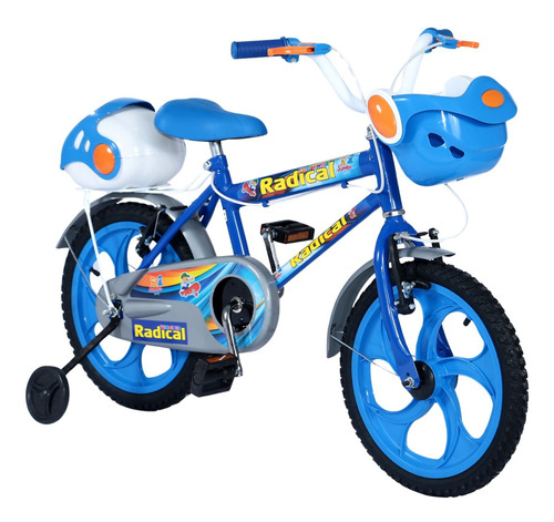Bicicleta Aro 16 Infantil Azul Jumbobaby