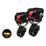 Faros Con Lupa 2 Piezas For Luz Antiniebla De Motociclet [u]