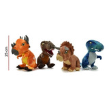 Peluche Dinosaurios Jurassic World Con Sonido Phi Phi Toys Color T-rex (marrón)