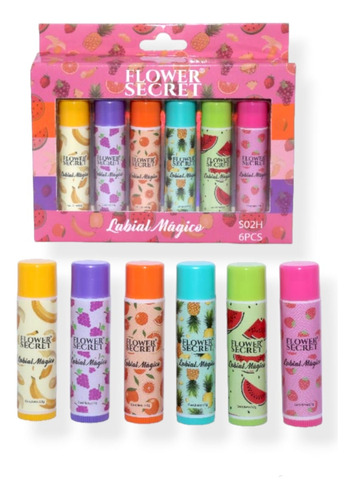 Pack De 6 Labiales Mágicos Frutales 3.5gr Cada Uno