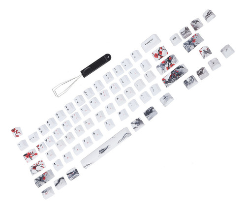 Fundas De Teclado Keycaps Pbt Con Sublimación De 5 Caras, 71