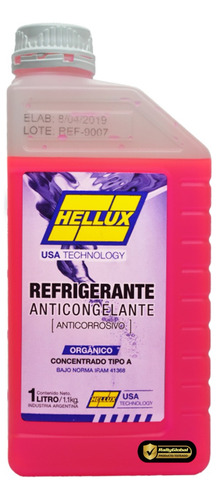 Liquido Refrigerante Concentrado Orgánico Rosa X 1 Litro