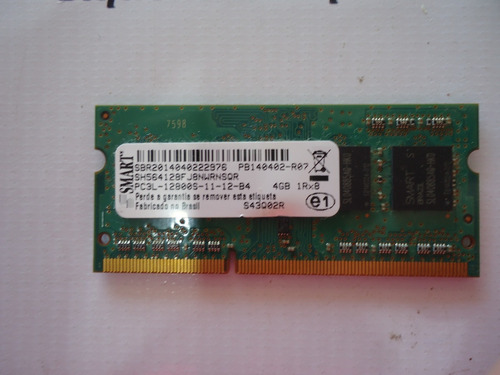 Memória Ddr3 4gb Pcl3 Smart Notebook Sh564128fj8nwrnsqr