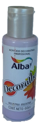Acrilico Decorativo Decoralba Alba 60ml Colores Tradicional Color 490 Jacaranda