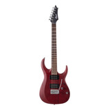 Guitarra Eléctrica Cort X Series X100 De Meranti Black Cherry Burst Poro Abierto Con Diapasón De Jatoba