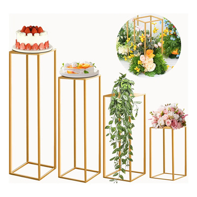 Set De 4 Mesas Decorativas De Diferentes Tamaños Dorado | Envío gratis