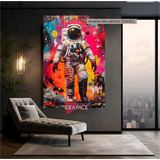 Cuadro Arte Astronauta Graffiti Canvas 140x90