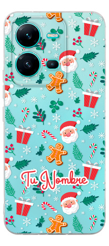 Funda Para Vivo Navidad Santa Claus Con Tu Nombre